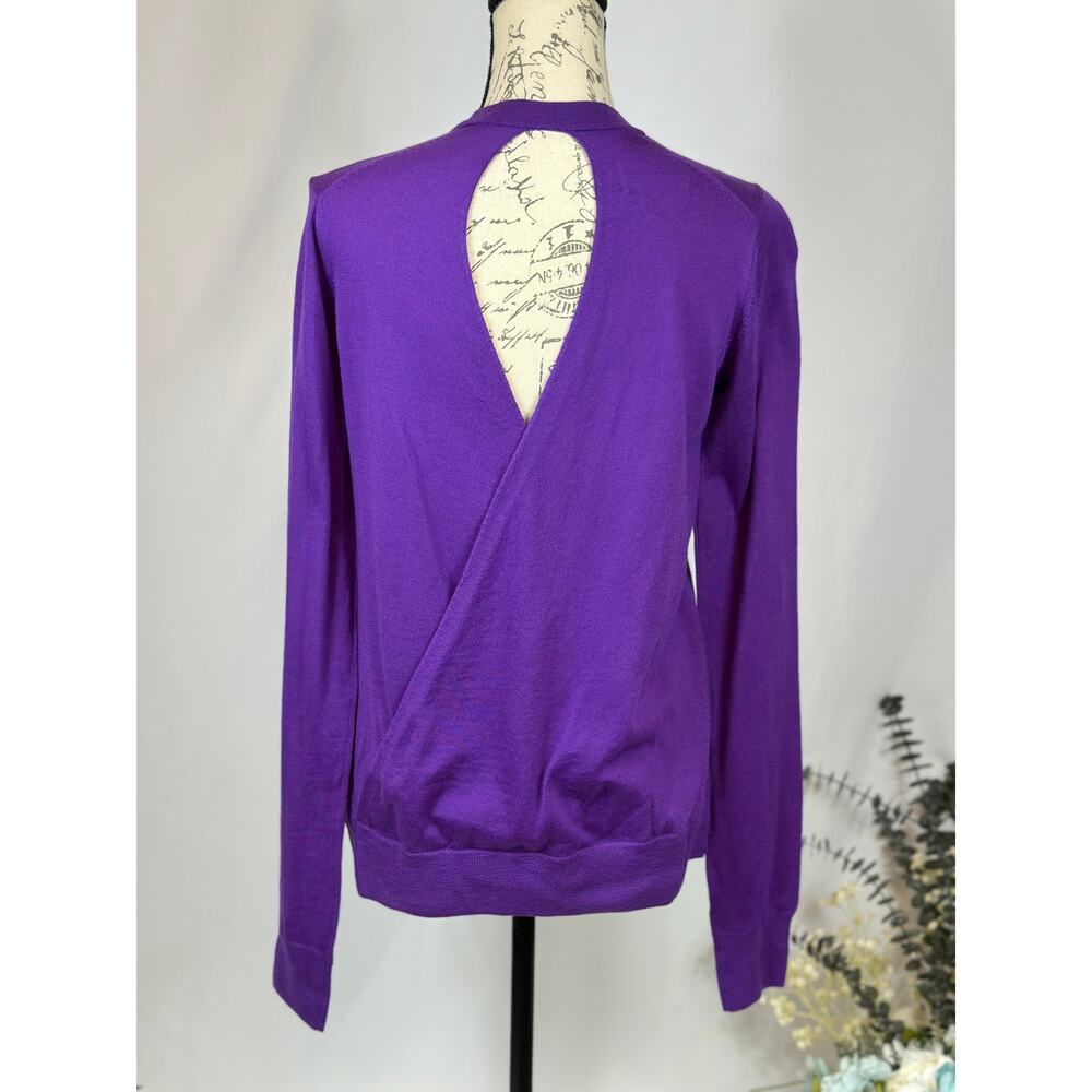 Zadig & Voltaire Emma We Goa Purple Merino Wool Sweater L - Picture 15 of 16